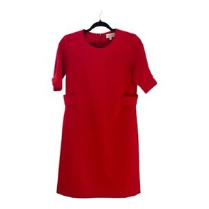 David Koma x Clarins Structured Scarlet Mini Dress